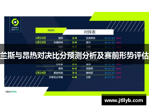 兰斯与昂热对决比分预测分析及赛前形势评估